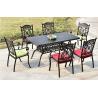 Buy cheap Leisure Garden Cast Aluminum 6 Seater Outdoor Furniture Table And Chair Set from wholesalers