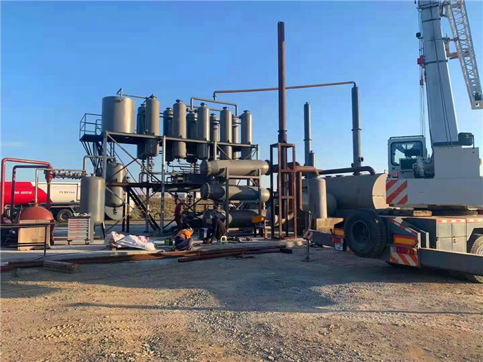 85% Oil Rate Waste Engine Oil Recycle To Diesel Distillation Refining Plant