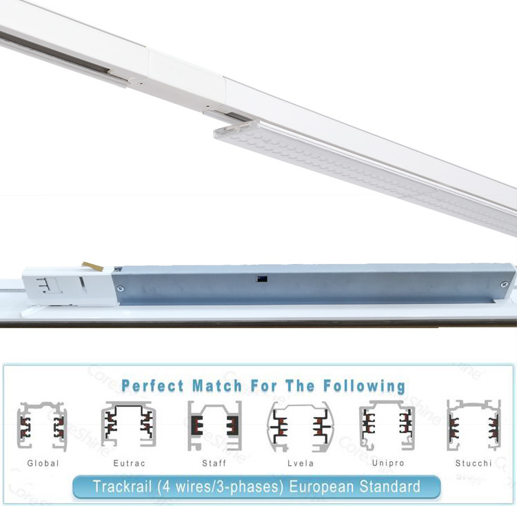 Warm White 1500mm 50W LED Linear Track Light With Slim Panel