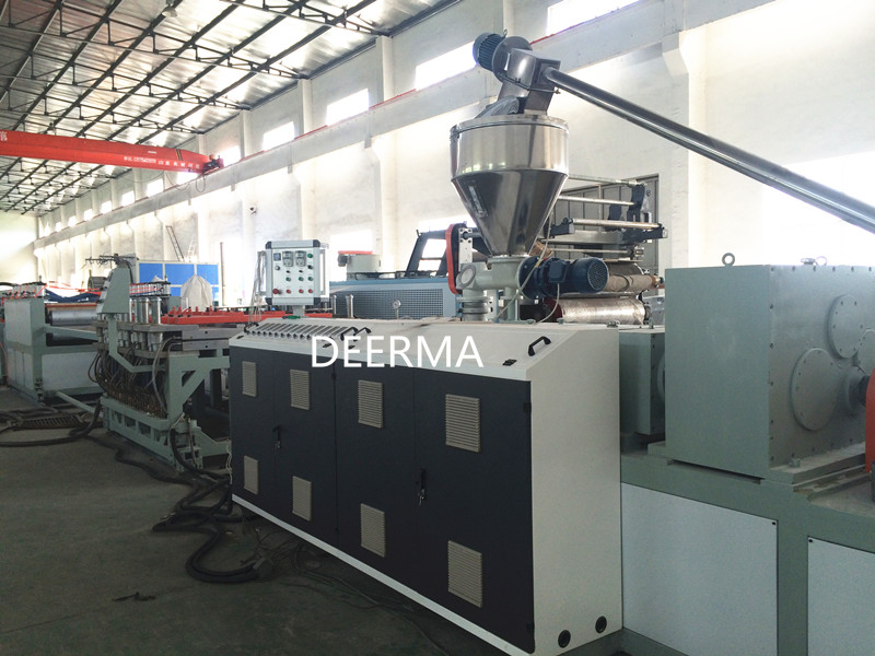Double Screw WPC Board Extrusion Line 180kw Foam Board Production Line Customized