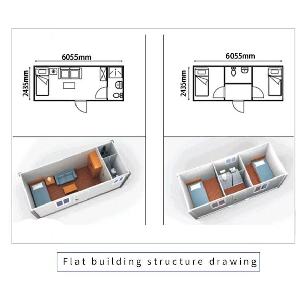Warehouse Multi-function Custom Container House Prefab Tiny House with and Multi-function