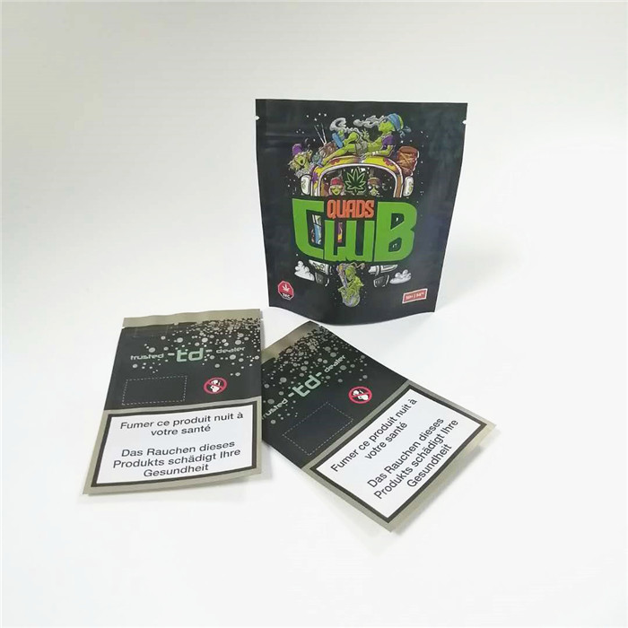 FDA 120mic Plastic Mylar Edibles Cookie Bags VMPET Seed Foil Zipper Pouch
