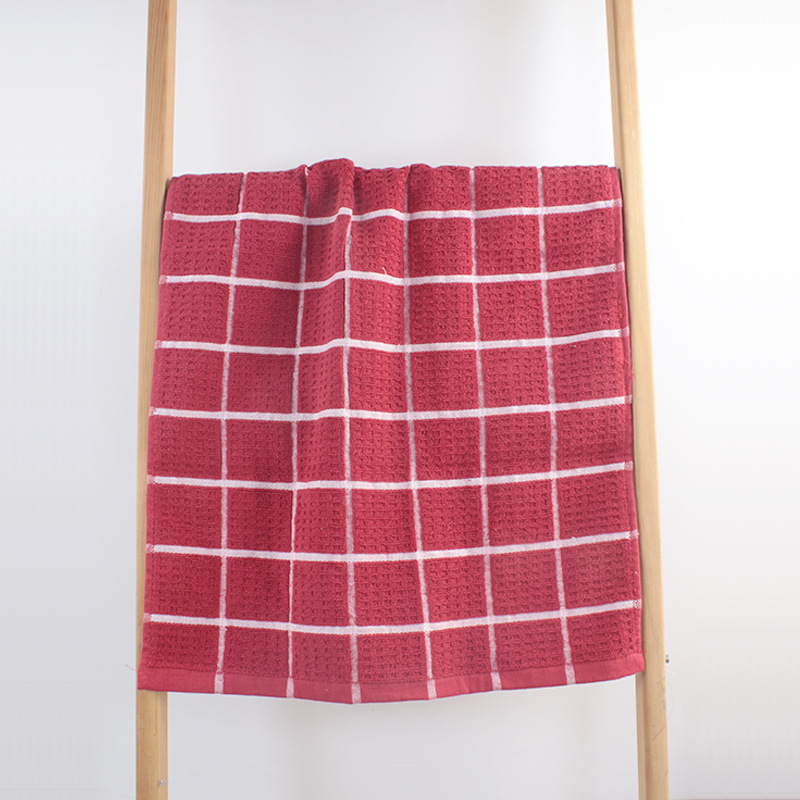 Highly Durable 100% Cotton Solid Jacquard Terry Towel Custom Jacquard Cleaning Towel