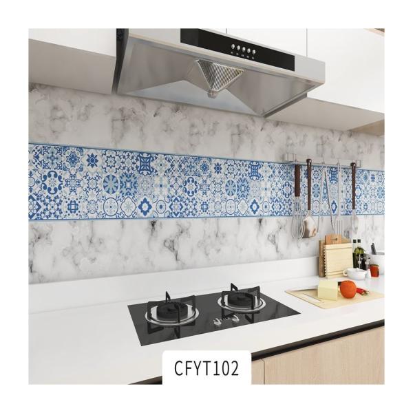 Removable Self-adhesive Foil Sticker Kitchen Backsplash Wallpaper Roll