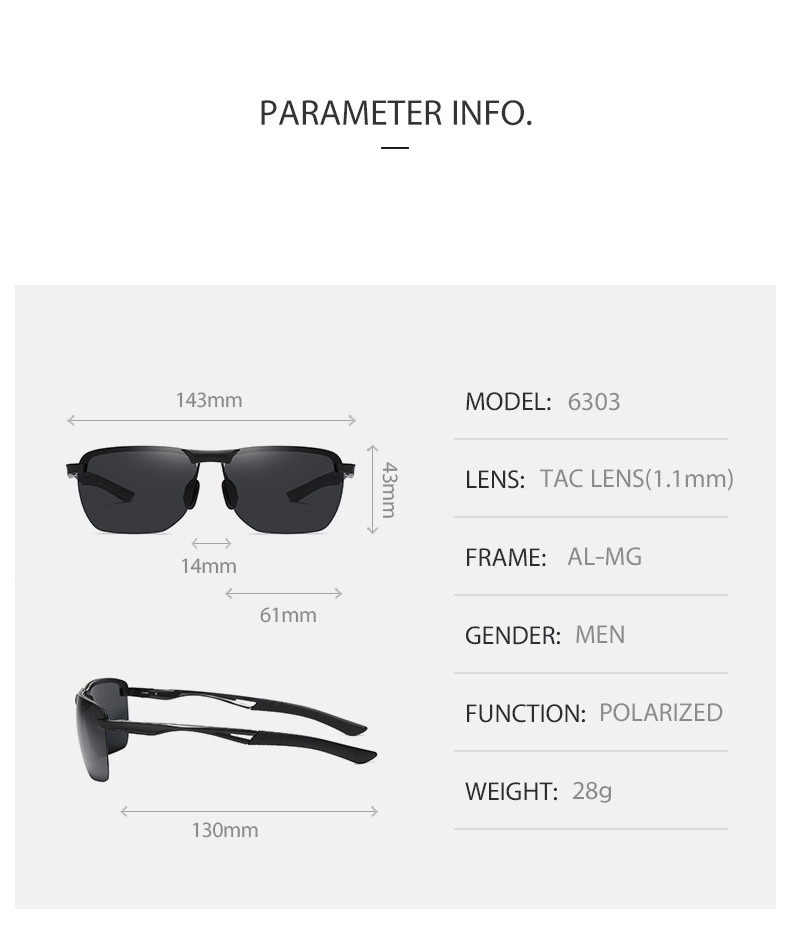 Al Mg Ultra Light Sunglasses REVO coated , TAC Lens Mens Driving Sunglasses