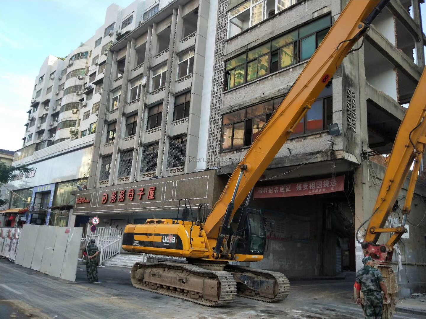 Sk480 Excavator Demolition Boom Extension Arm Q355B Material