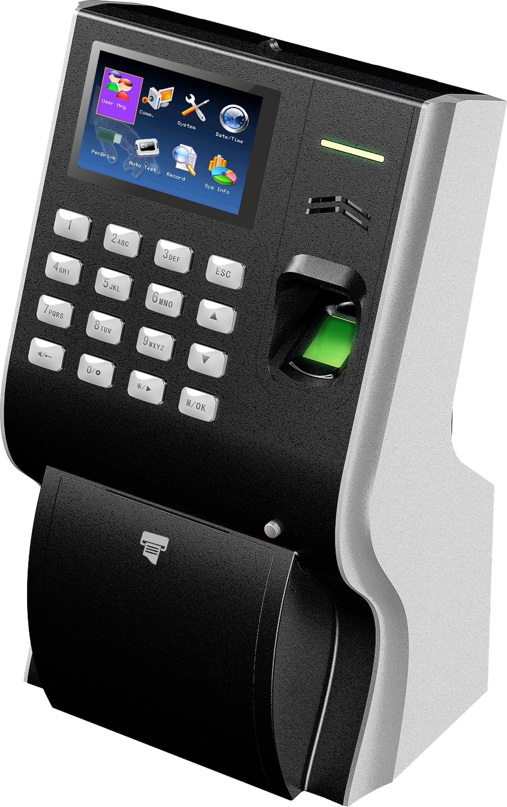LP400 FINGERPRINT TIME ATTENDANCE WITH PRINTER TCP/IP SOFTWARE AVAILABLE BLACK COLOR HIGH QUALITY