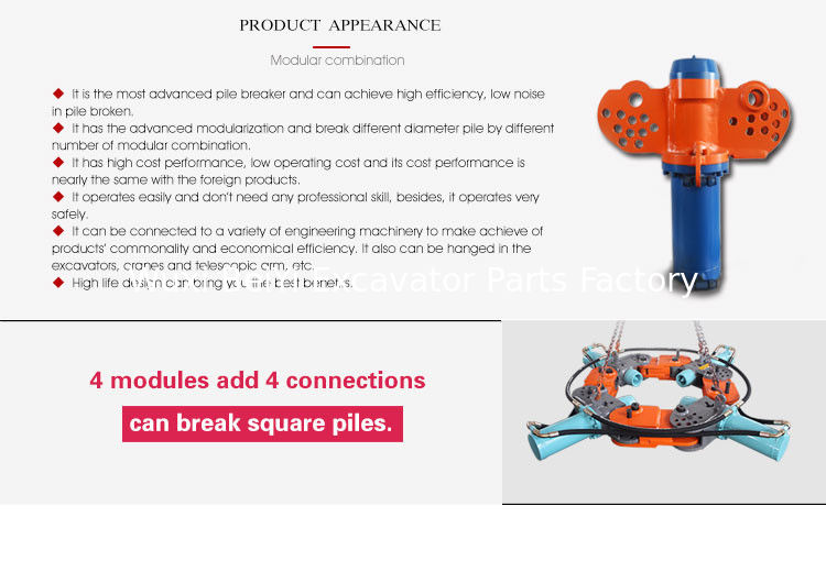 2018 hot sale Modularized hydraulic pile head breaker MK180S concrete cutting machine Made in china