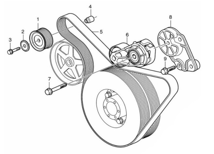 Origin Renault 7421500149 7420939284 Timing Belt Tensioner