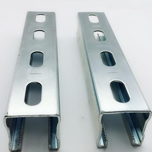 SS HDG Perforated Metal Strut Channel Slotted Steel 41mm Support Channel Cable
