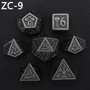 Customizable polyhedral dice set role-playing dice game RPG Dungeon and Dragon