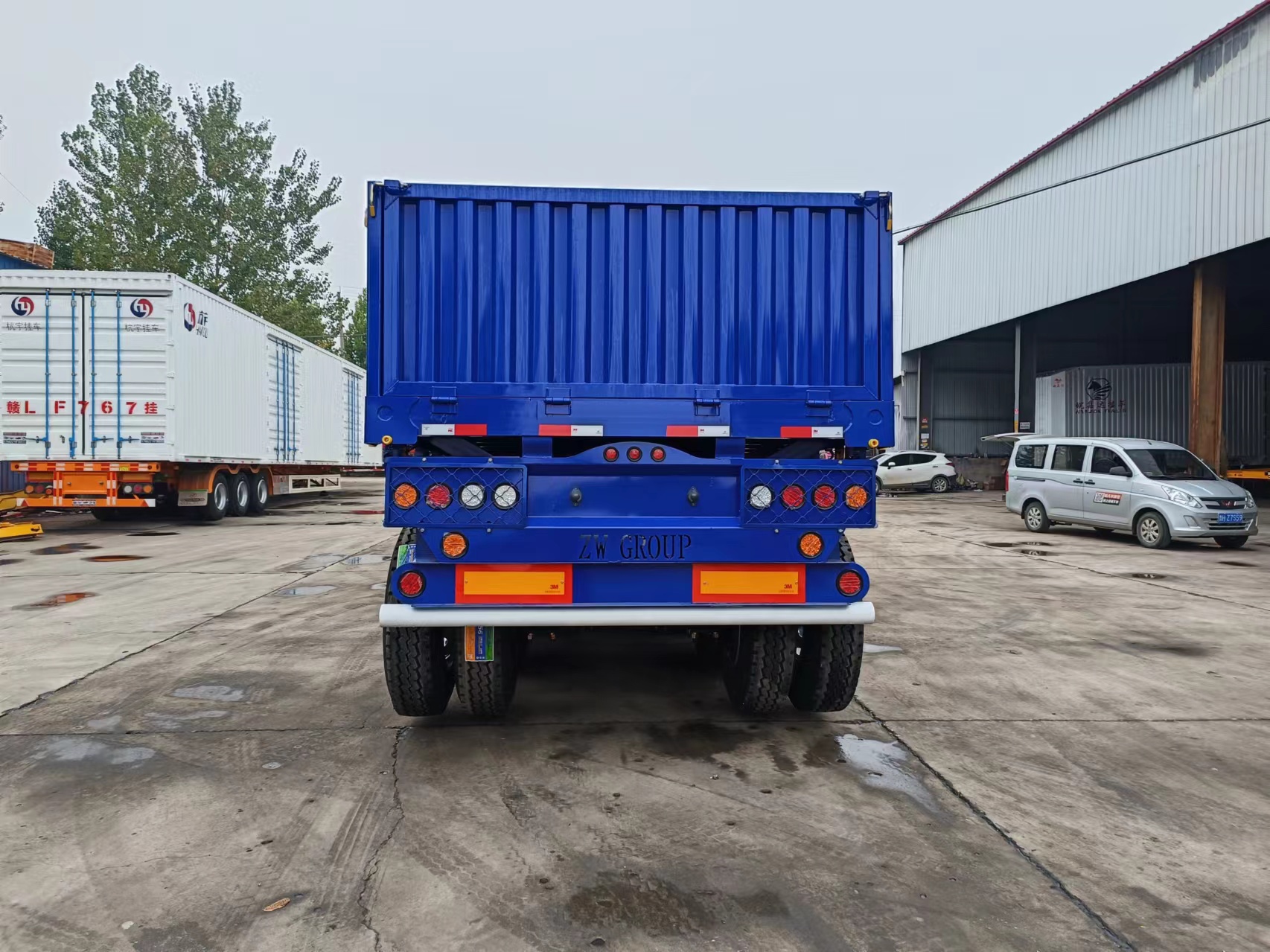 Truck 3-axle Fence Truck Cargo Semi Trailer Trailer Fence Side Wall Semi Trailer China Supplier