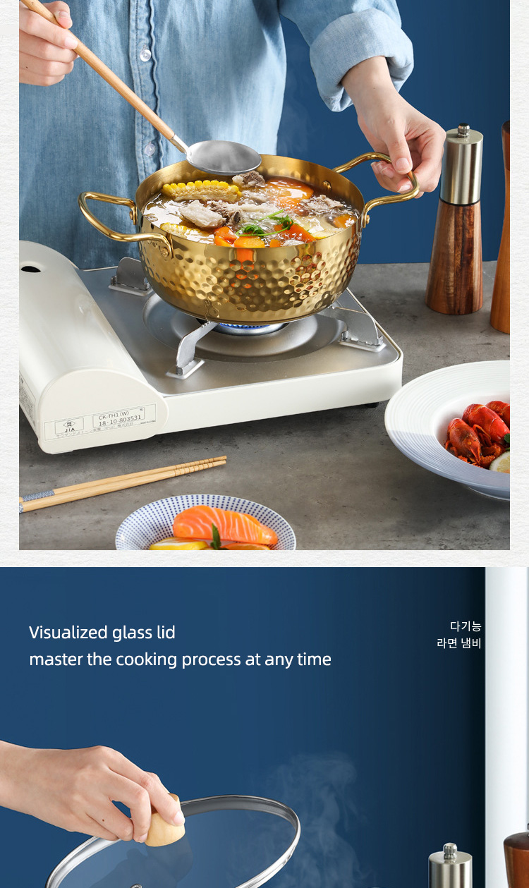 Good Selling Silver Multi-sizes Cookware Stew Pots Cooker SS 430 Cooking Pots With Binaural Handle