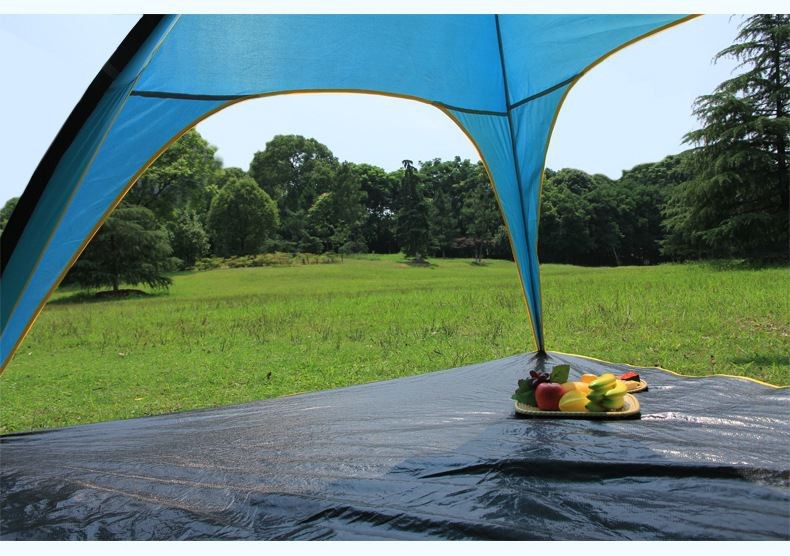 Outdoor Camping Beach Sunshade Sky Tent, Beach Canopy Tent Sun Shade, Gradient Beach Canopy, Stability Upgraded tent