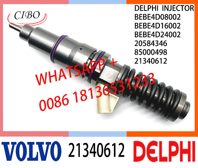 Fuel Diesel Injector 21340612 BEBE4D08002 BEBE4D16002 BEBE4D24002 20584346 85000498 E3.18 for VOL D13 EURO3 HIGH POWER