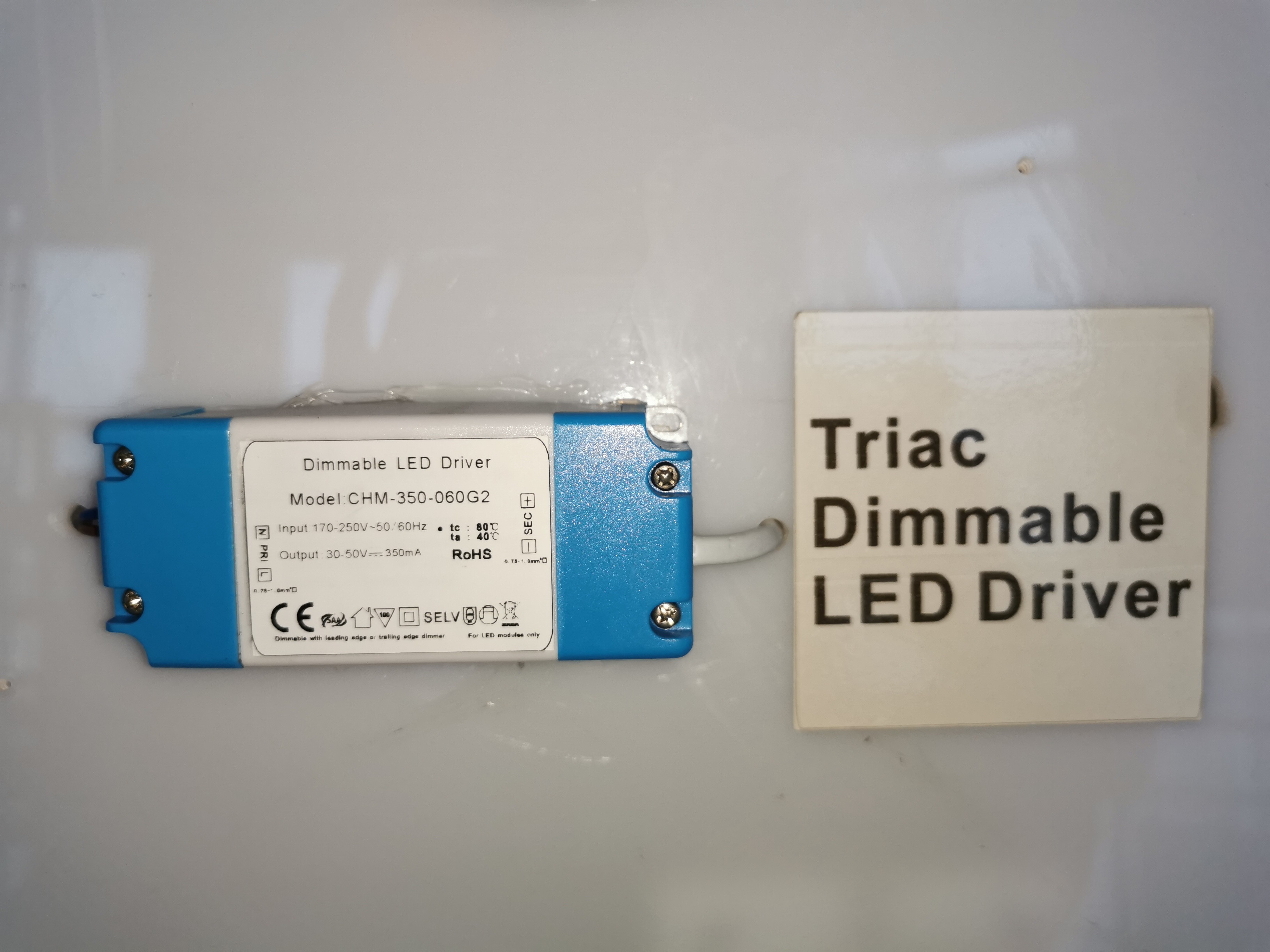 Lightweight IP20 Triac Dimmable Power Supply , 1500mA Dimmable LED Strip Driver