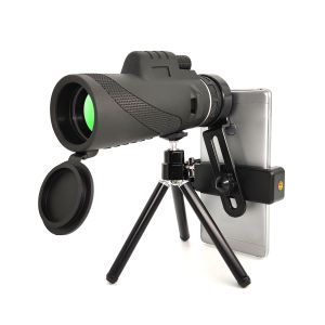 China 12x50 High Power Monocular Telescope With Smartphone Adapter And Tripod on sale