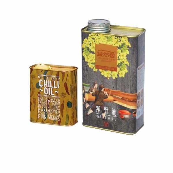 Performance Cooking Oil Tin Can Accepting Customer's Logo For OEM Needs