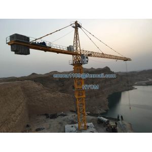 China 70M Arm Booom 20tons Load TC7050 Hammerhead Crane Tower 5m Mast Section on sale