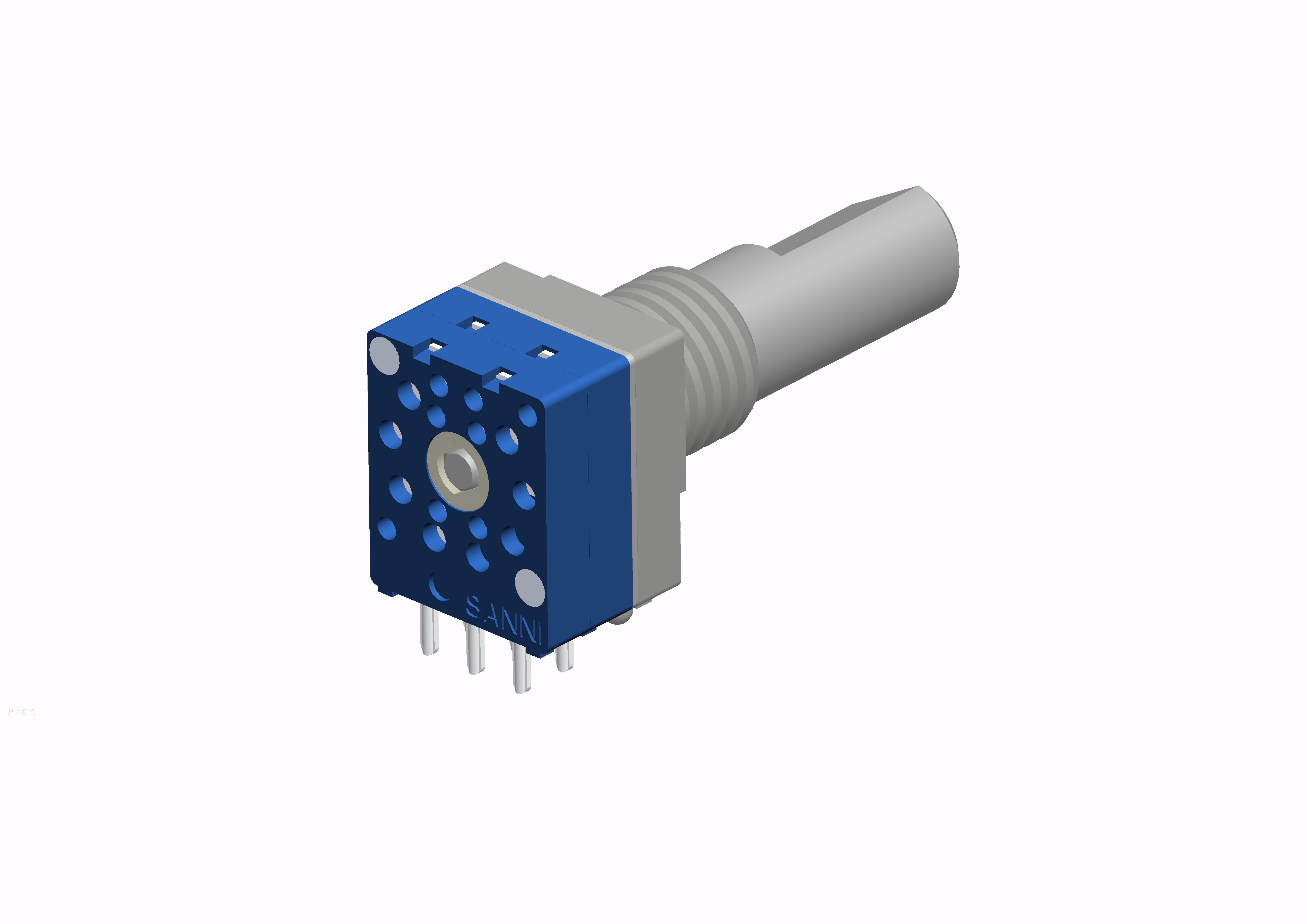 16 Bit Absolute Rotary Encoder Sealed Metal Shaft Contact Brush Type