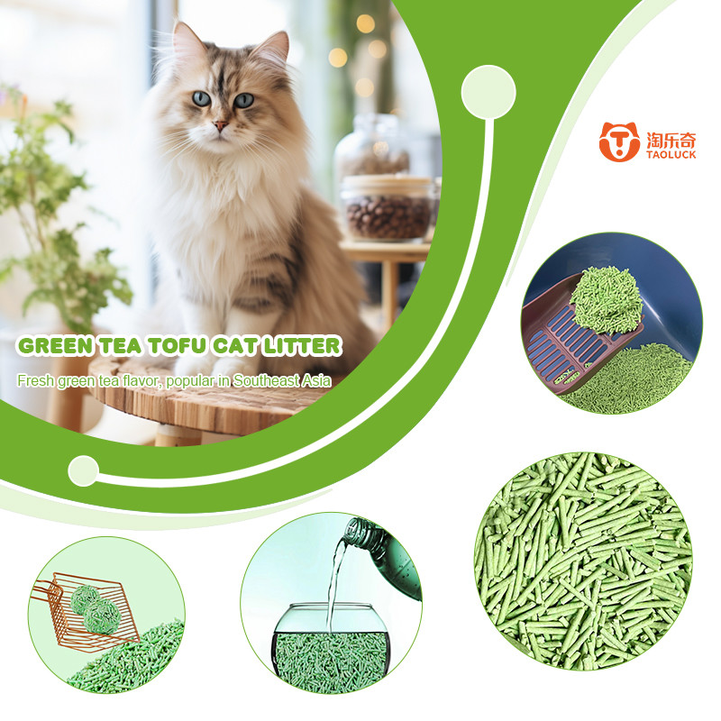 Crushed Tofu Litter Sand Ultra Clumping Eco Friendly Kitty Litter