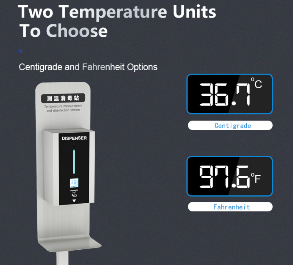 14kg 1000ml Free Standing Hand Sanitizer Dispenser For Shops And Restaurants