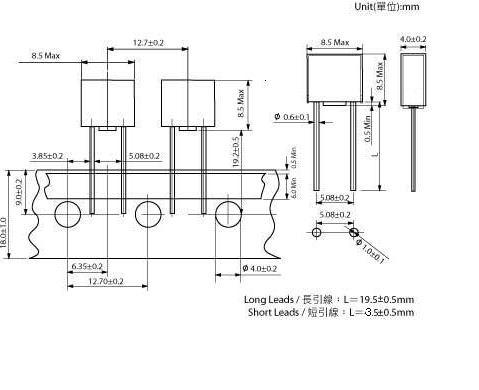 8.5 mm Time-Lag T 250 VAC 63 VDC Subminiature Fuse For Power Supply Adapter, Subminiature