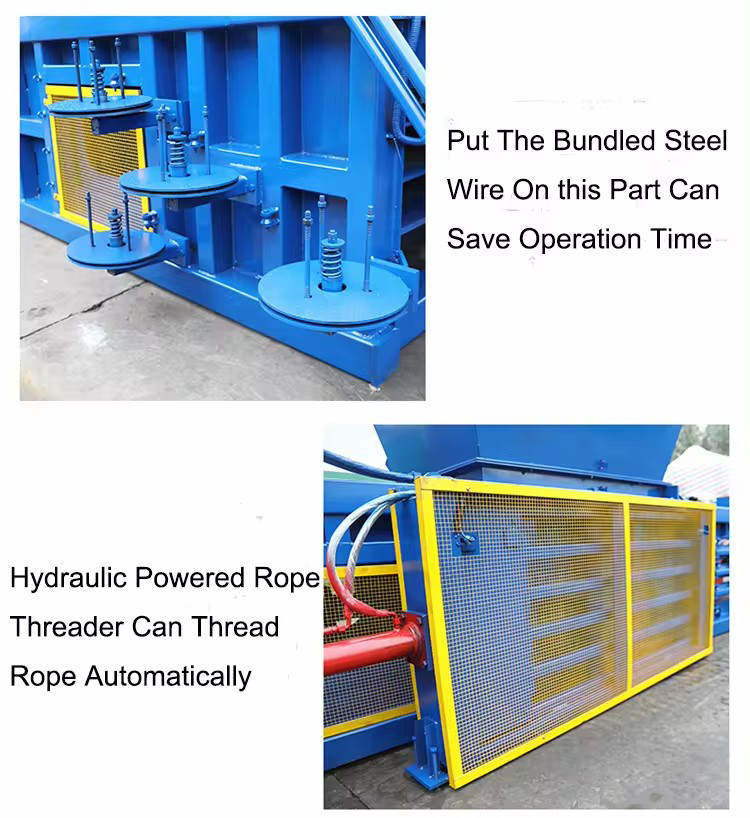 Hydraulic Baler Machine Mineral Water Bottle Non-Woven Plastic Baling Machine