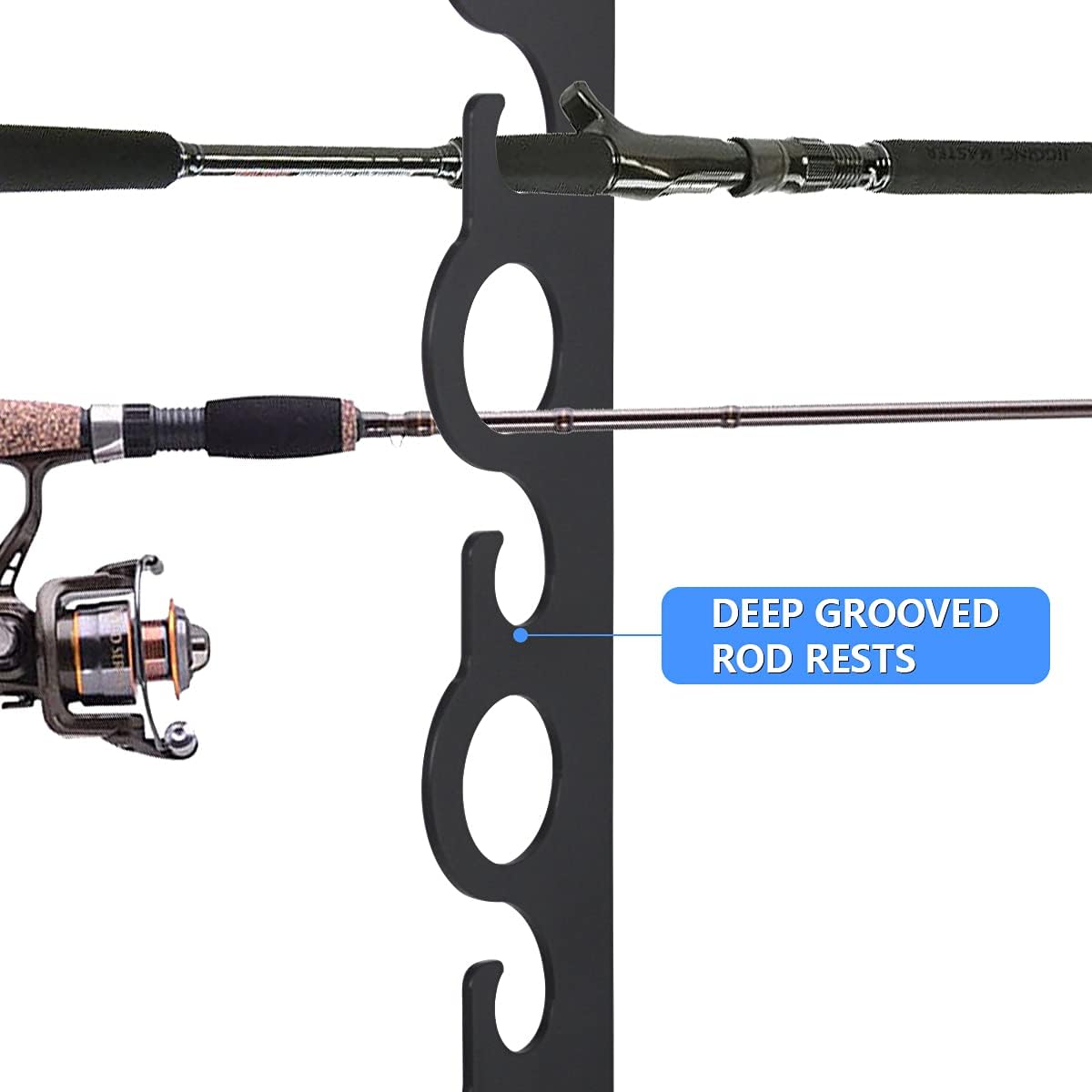 Wall and Ceiling Rod Fishing Pole Storage Rack for Garage Storage Bracket Wall Mount
