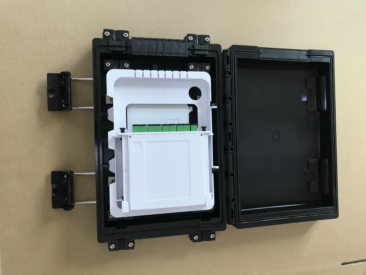 12fibers 9SC 1X8 PLC Fiber Optic Terminal Box Aerial Hanged
