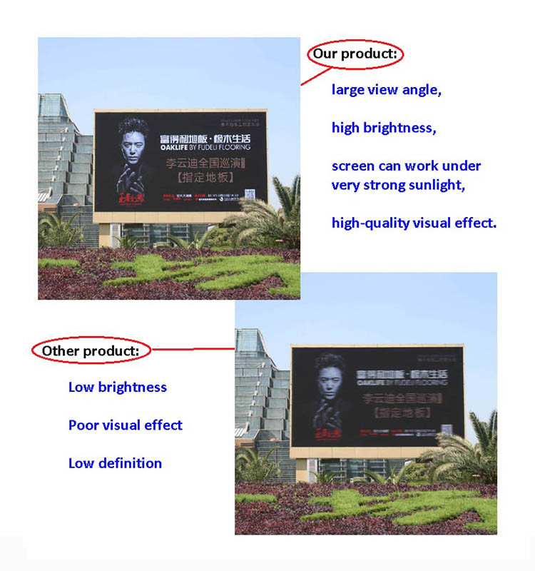 Flexible Mounting P8 Outdoor Led Advertising Display