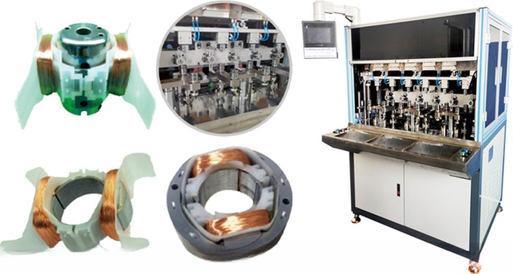 Max. Load KG 10 KG AC Fan Motors Automatic Six-station Winding Machine Tooling fixture