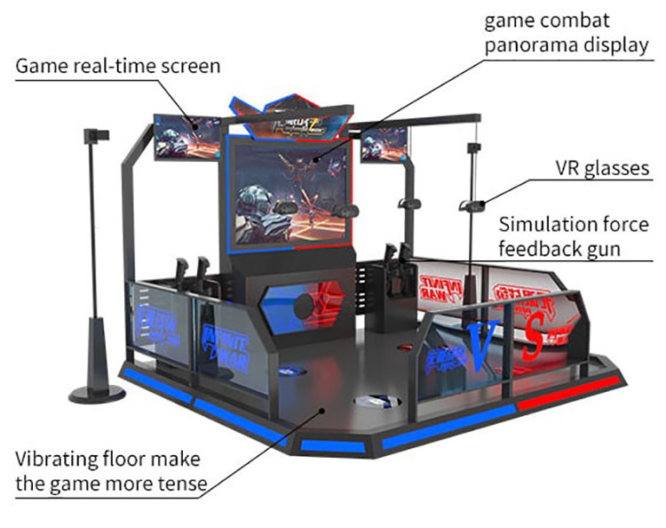VR Aircraft Game Machine 9D Infinite War Shooting Simulator Stand Motion Equipment