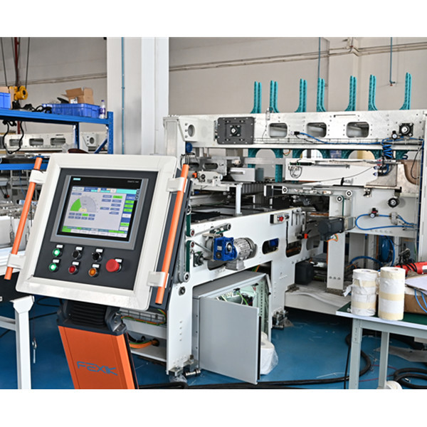 3 Lanes LDPE Paper Roll Cutter Machine 25microns FEXIK F-T6