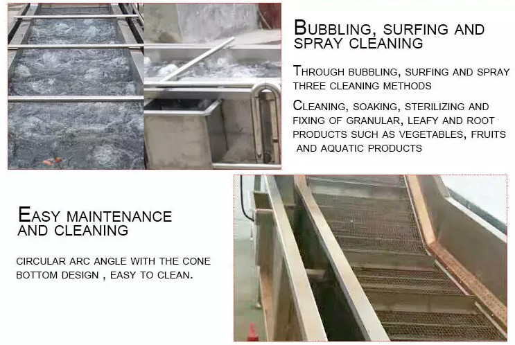 380V Fruit Vegetable Processing Machine High Pressure Spray Cleaning Machine