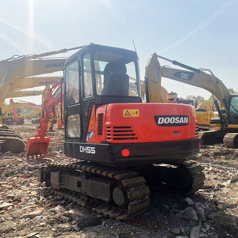 Mini DH55 Used Doosan Excavators Crawler 12000 Pound 5.5ton