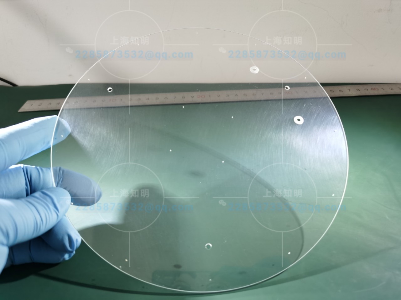 RFIC Al2O3 Transparent Sapphire Optical Windows With Hole