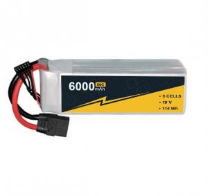 China 6000mAh 19v 5S1P FPV Lipo Battery High Voltage Lipo Battery Chargeable on sale