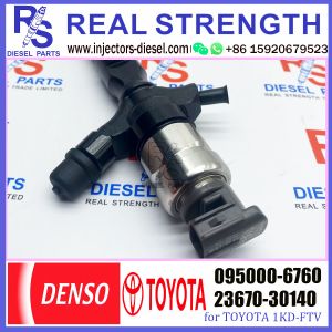 common rail injector 23670-30140 095000-6760 injector for TOYOTA 1KD-FTV, 2KD