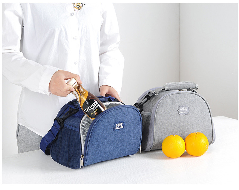 Eco Friendly Reusable Insulated Oxford Thermal Cooler Lunch Bag