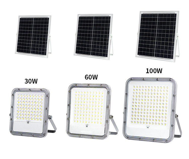 Garden LED Solar Powered Flood Lights 30w 60w 100w Super Bright Security Long Life IP67