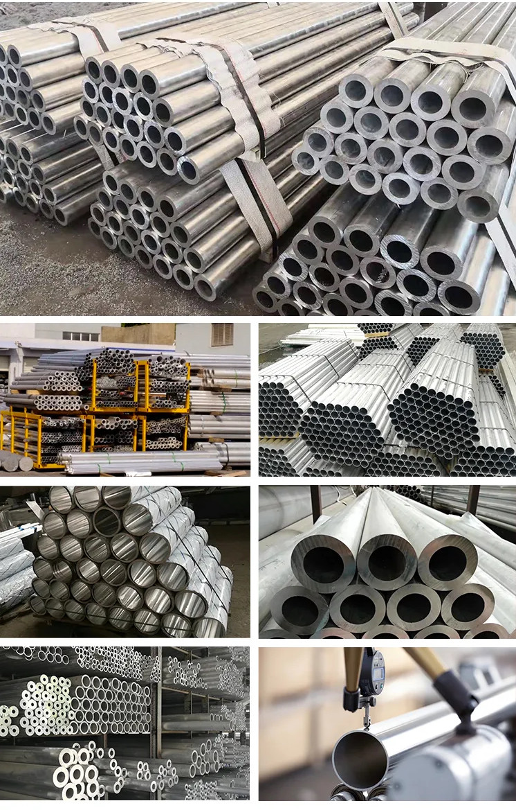 6063 Round Aluminum Pipe Tube Sand Blasted 97% Al