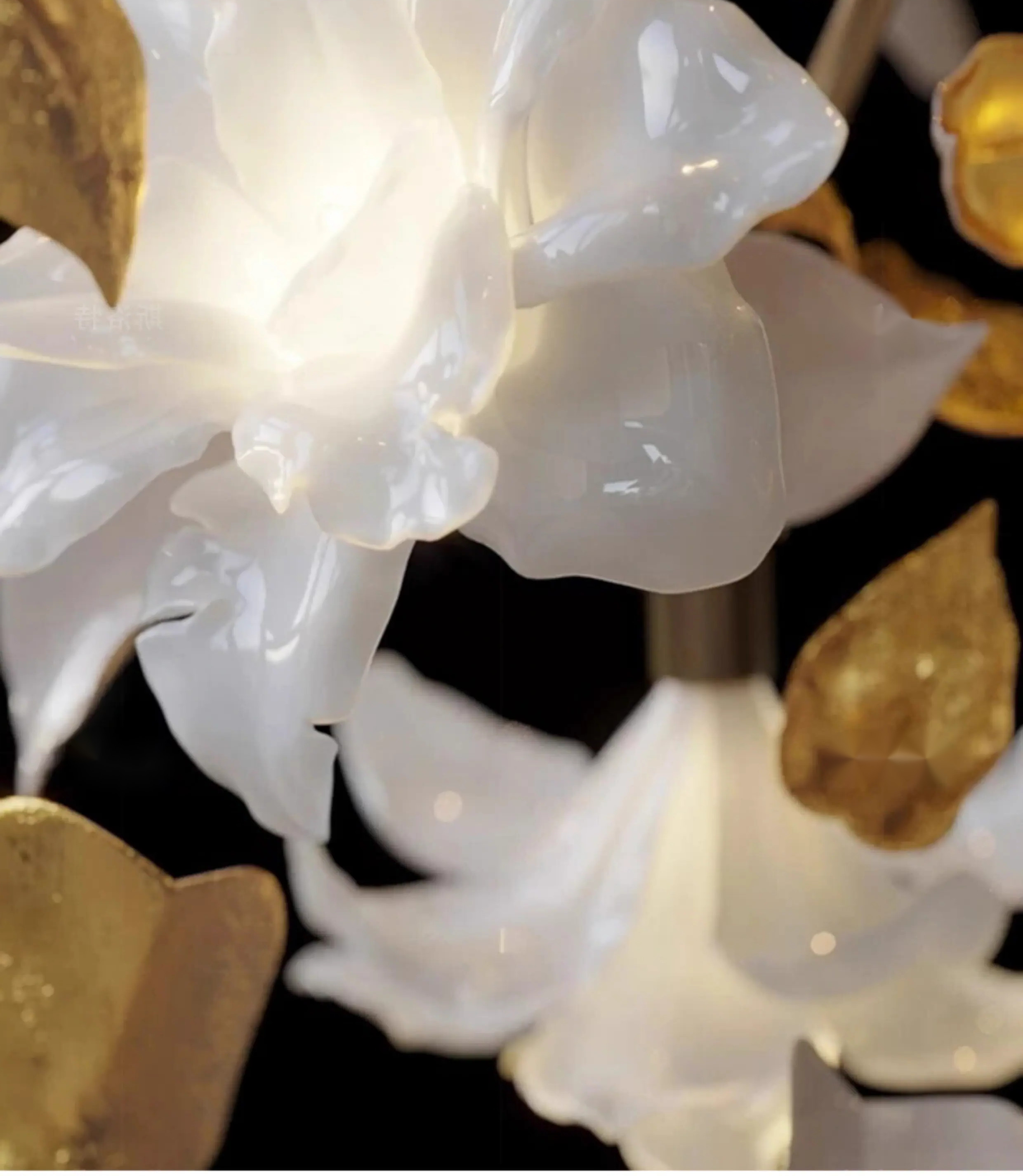 Creative Glass Flower Chandelier Rustproof Modern Flower Chandelier