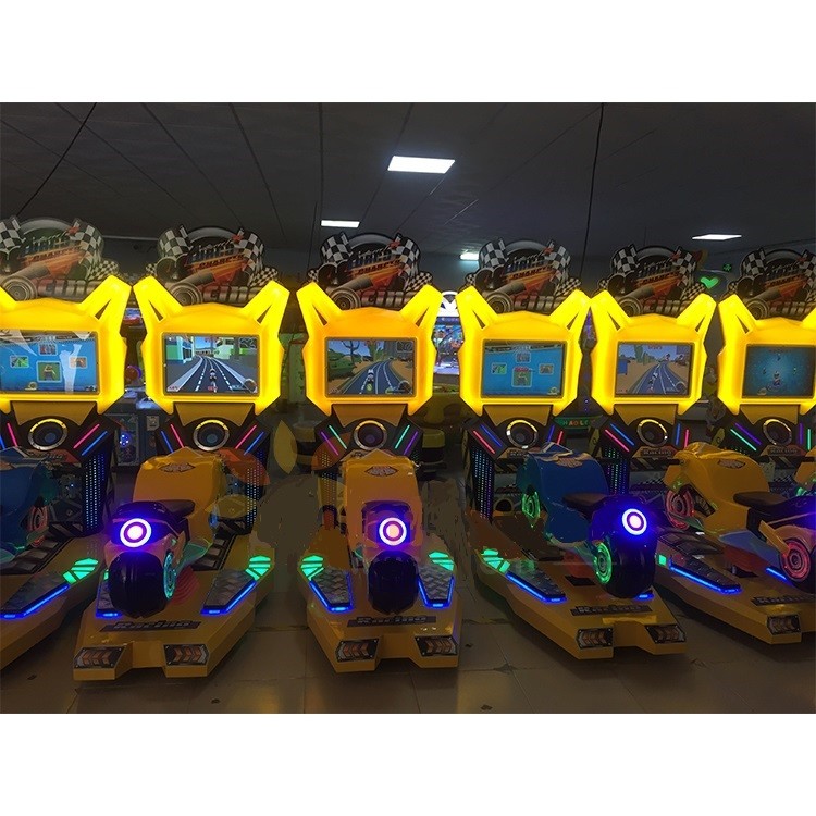 Motor Racing Arcade Games Machines , 1 Player Kids Motorbike Arcade Machine
