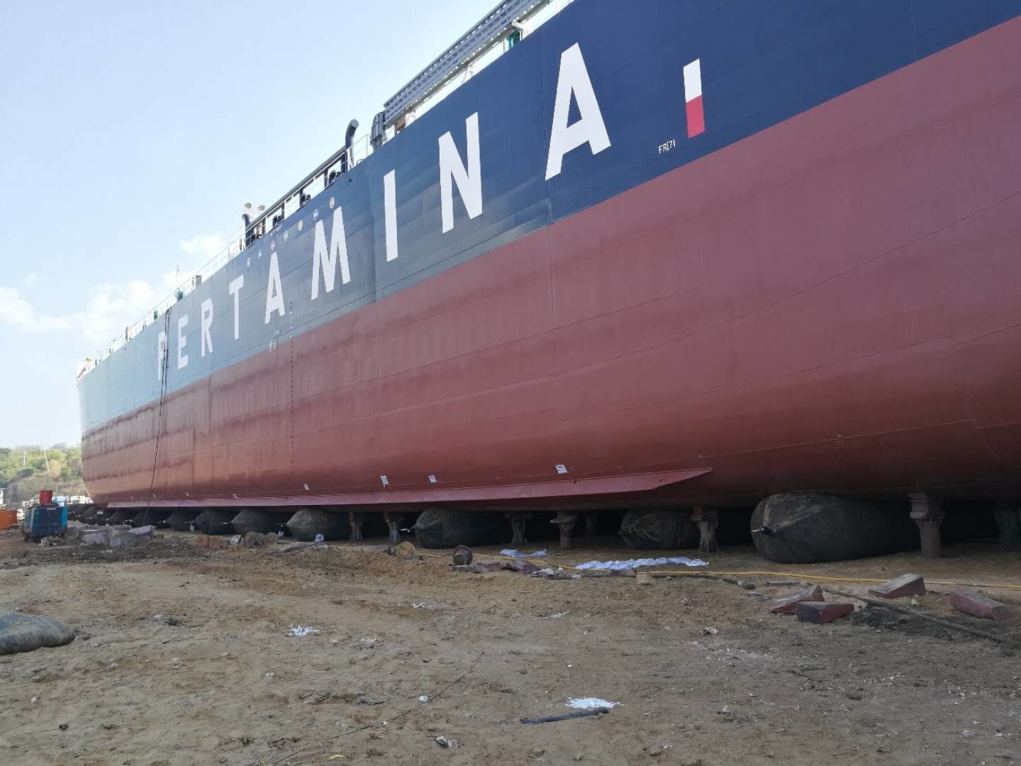 Rubber Ship Launching Marine Airbag Inflatable Pneumatic Heavy Lifting