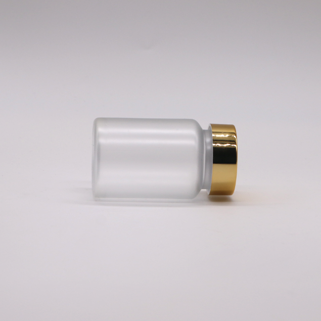 Medicine Pill Capsule Containers in 90mL PET with Frosted Finish and Screw Cap