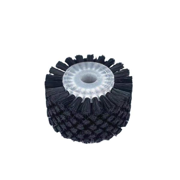 Industrial Wear Resistant Nylon Bristle Small Round Roller Wheel Brush for