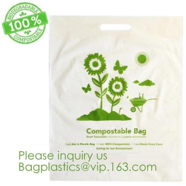 Eco-friendly Roll Compostable Plastic Bag Drawstring Biodegradable Garbage Bags
