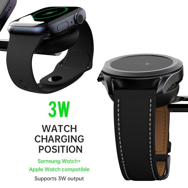T256 Multi-functional Wireless Charger Support Apple & Samsung Devices