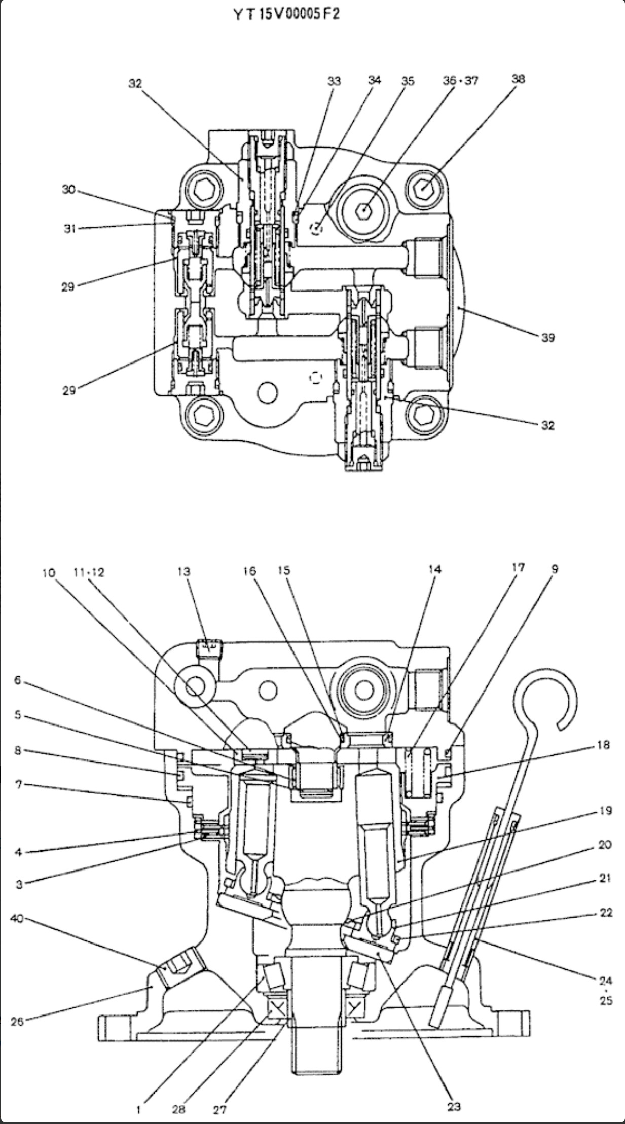 SK75 Kobelco Excavator Spare Parts YT15V00005F2 Swing Drive Assy
